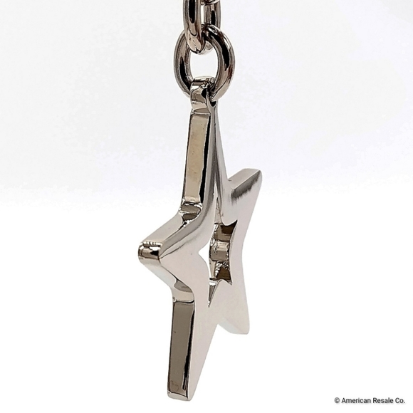 Vintage COACH Red Signature Star Keychain Fob Purse Charm #7358 - Picture 3 of 4